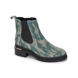 KENNETH COLE NEW YORK Womens Green Levon 2.0 Toe Block Heel Leather Chelsea 6 M